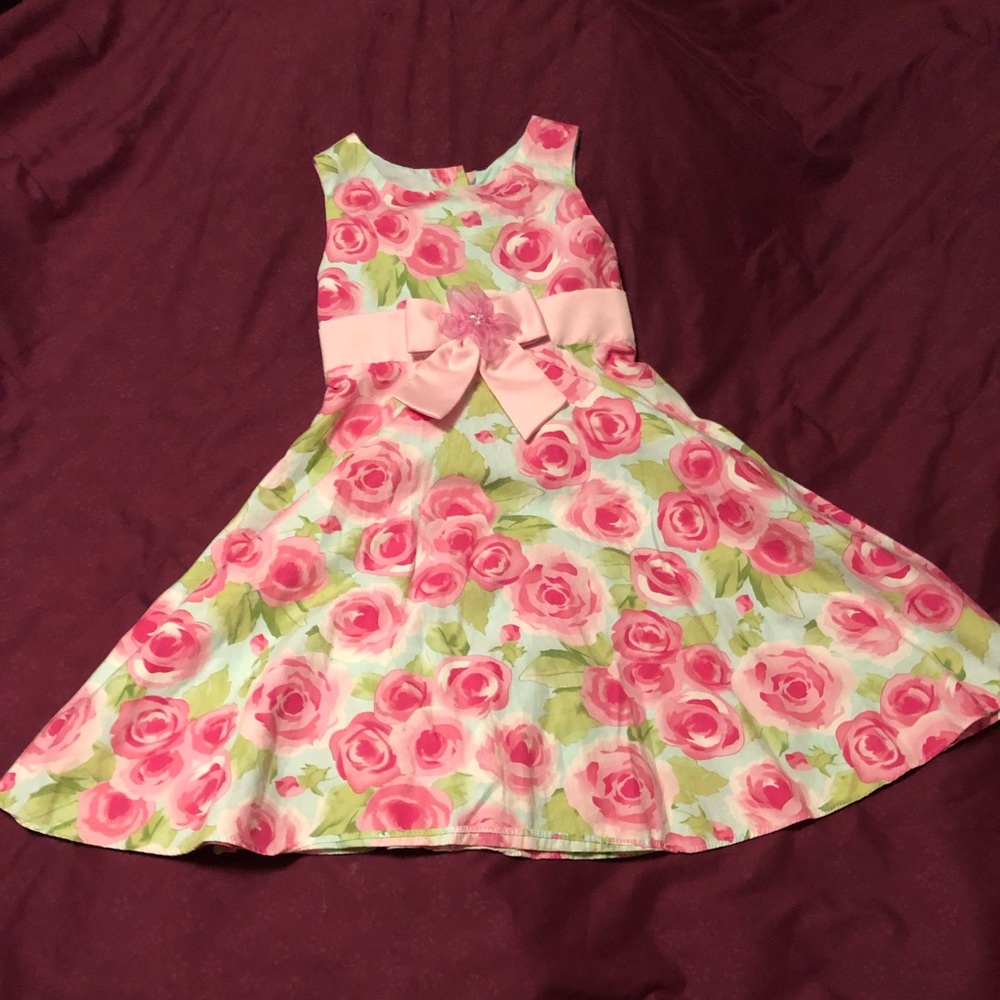 YoungGland Girls Floral Dress